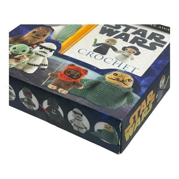 Star Wars Crochet Kit Yoda and Stormtrooper Materials With Book (New Open Box) - Picture 3 of 9